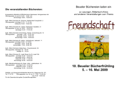 Die veranstaltenden B&uuml;chereien: