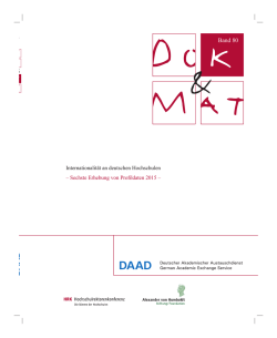 Internationalit&auml;t an deutschen Hochschulen