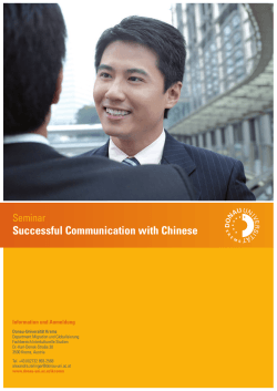 Successful Communication with Chinese - Donau