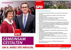 Ihre SPD Kandidatinnen und Kandidaten f&uuml;r die