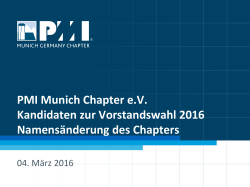 Chapterwahlen 2016 Kandidaten und Informationen