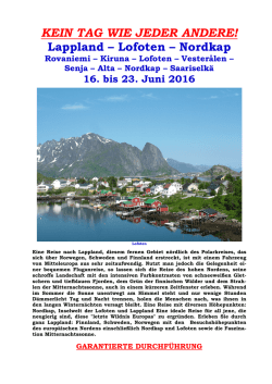 Infos zur Lappland