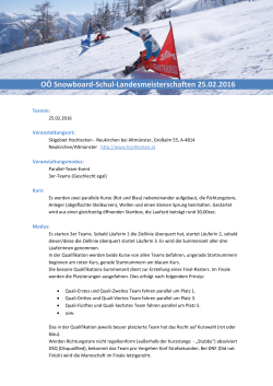 OÖ Snowboard-Schul-Landesmeisterschaften 25.02.2016