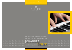 Johannes Seiler - Piano Filipski