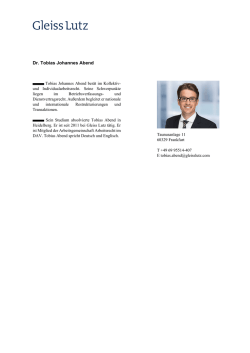Dr. Tobias Johannes Abend