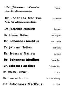Dr. Johannes Medikus