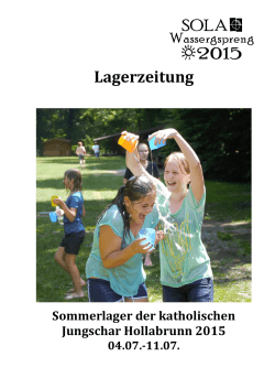 Lagerzeitung - Jungschar Hollabrunn