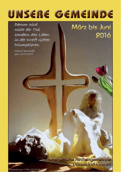 EvGemBrief2016-1-web - Ev. Kirchengemeinde Düsseldorf Garath