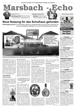 Marsbach-Echo 2014 (als pdf-Datei)