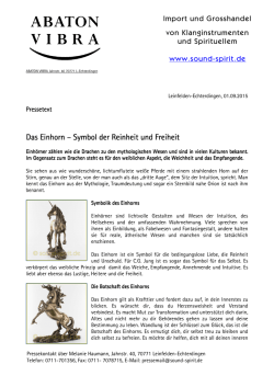 Einhorn - Symbol der Reinheit und Freiheit - Sound