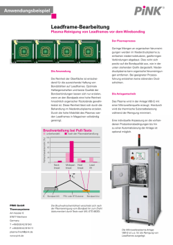 Leadframe-Bearbeitung - PINK GmbH Thermosysteme