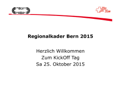 Regionalkader Bern 2015