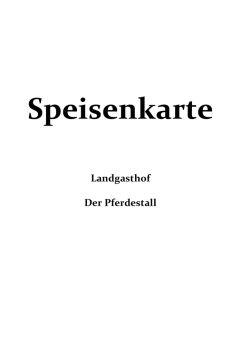 Salate - Der Pferdestall
