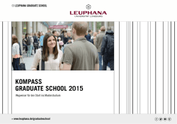KOMPASS GRADUATE SCHOOL 2015