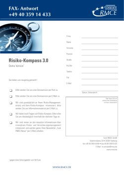 FAX- Antwort +49 40 359 14 433 Risiko-Kompass 3.0