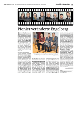 Pionier veränderte Engelberg