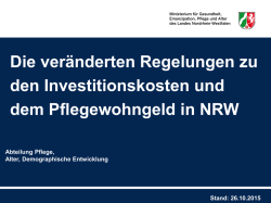 Die ver&auml;nderten Regelungen zu den Investitionskosten und dem