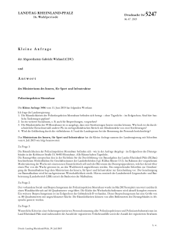 Polizeiinspektion Montabaur - Landtag Rheinland