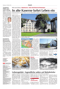 In alte Kaserne kehrt Leben ein