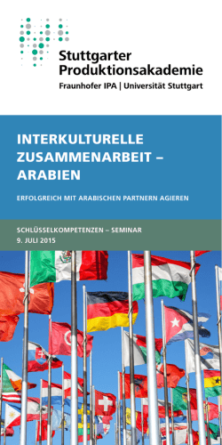 interkulturelle zusammenarbeit &ndash; arabien