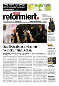 Saudi-Arabien zwischen Selfiekult und Koran