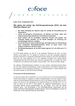 Golfstaaten und der fallende &Ouml;lpreis