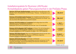 Installationspakete für Business LAN Router. Komplettpakete geben