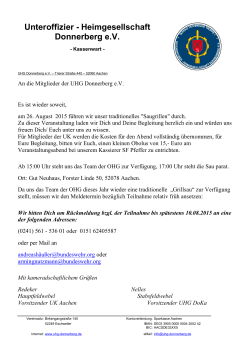 Unteroffizier - Heimgesellschaft Donnerberg eV - UHG