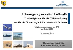 Führungsorganisation Luftwaffe. Zuständigkeiten für die IT