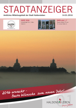 2016 erwacht – Beste Wünsche zum neuen Jahr!