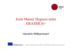 Joint Master Degrees - Universität Heidelberg