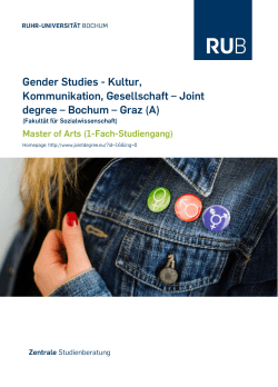 Gender Studies - Kultur, Kommunikation, Gesellschaft – Joint