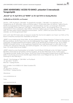JOINT ADVENTURES/ ACCESS TO DANCE