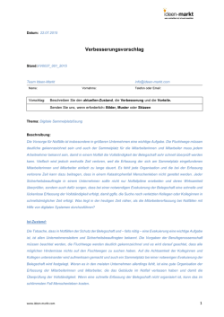 Digitale Sammelplatzl&ouml;sung - Ideen