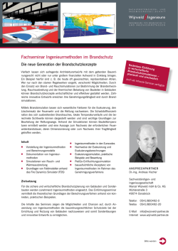 Ingenieurmethoden des Brandschutzes