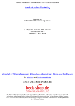 Interkulturelles Marketing