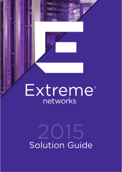 Solution Guide - Extreme Networks