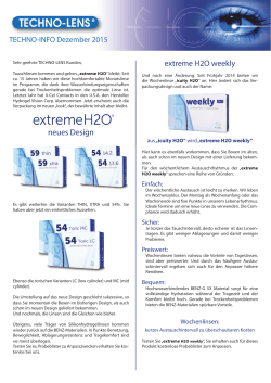 neues Design extreme H2O weekly