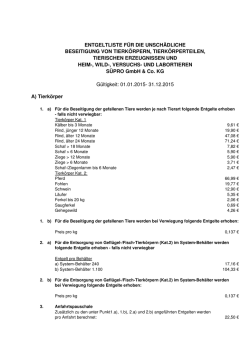 Entgelte - Hessische Tierseuchenkasse