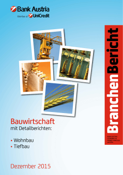 Bauwirtschaft - Bank Austria