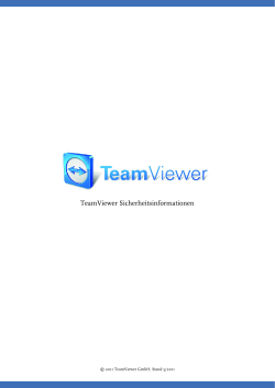 TeamViewer Sicherheitsstatement