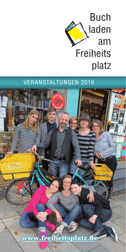 Veranstaltungen 2016 - Buchladen am Freiheitsplatz