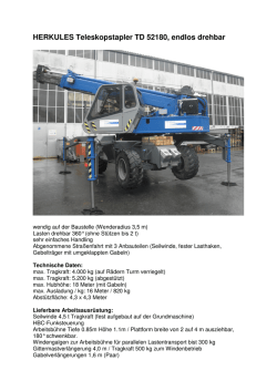 HERKULES Teleskopstapler TD 52180, endlos drehbar
