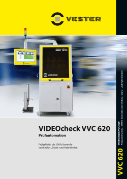 VIDEOcheck VVC 620 - VESTER Elektronik GmbH