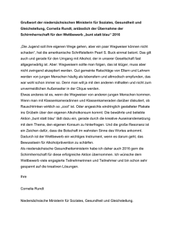 Gru&szlig;wort der nieders&auml;chsischen Ministerin f&uuml;r - DAK
