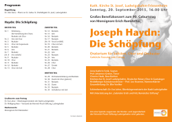 Joseph Haydn: Die Sch&ouml;pfung