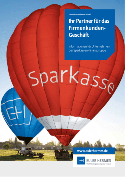 Ihr Partner f&uuml;r das Firmenkunden- Gesch&auml;ft