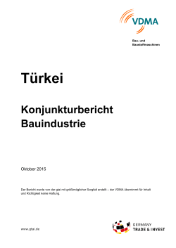 Türkei, Oktober 2015 - VDMA-Fachverbänden Bau