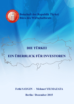 Die T&uuml;rkei ein &Uuml;berblick f&uuml;r Investoren