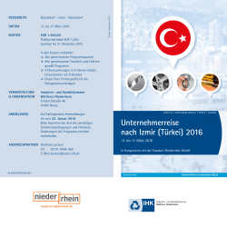 Unternehmerreise nach Izmir (Türkei) 2016